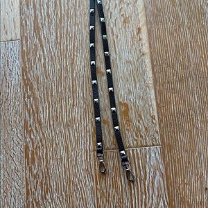 Bandolier iPhone strap- black and silver